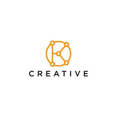 letter k logo creative premium