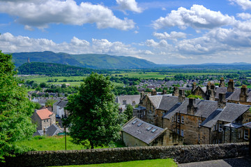 The view from Stirling Castle Stirling Stirlingshire Scotland