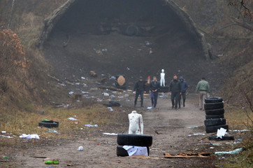 Unformal shooting range near Kiev. Kiev Region, Ukraine
