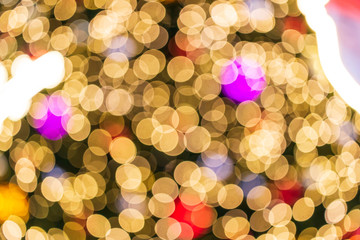 Defocused gold abstract christmas background
