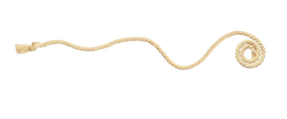 Waved beige rope