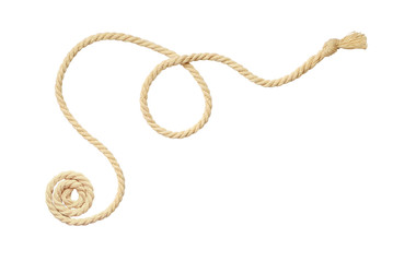 Waved beige rope