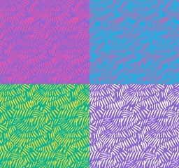 brush grunge  scribble strokes colorfull seamless vector pattern