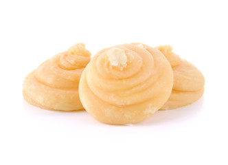 coconut sugar on white background