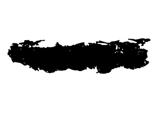 Abstract ink background. Black paint texture on white paper.