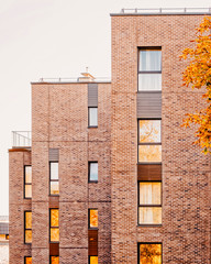 EU Modern architecture in apartment building reflex