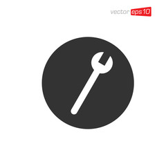 Tool Wrench Icon Design Vector Template