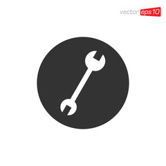 Tool Wrench Icon Design Vector Template