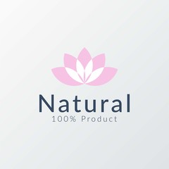 Natural and organic logo in modern design. Natural logo template for branding, corporate identity, packaging and business card.
