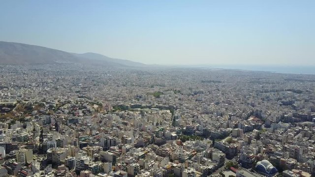Athenas, capital of Greece. Europa. Phartenon. Drone view