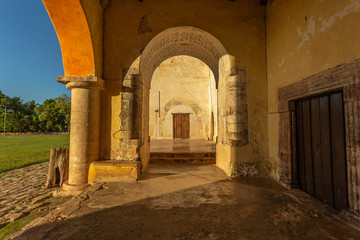 church exterior corridor arch