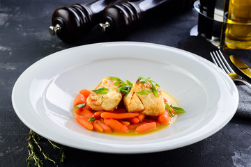fish with vegetables
