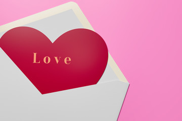 Valentine's Day Background template with hearts