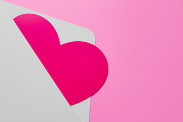 Valentine's Day Background template with hearts