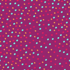 Tapeten Vektor nahtlose Muster mit farbigen Flecken. Abstrakter Cartoon-Hintergrund © Nata789