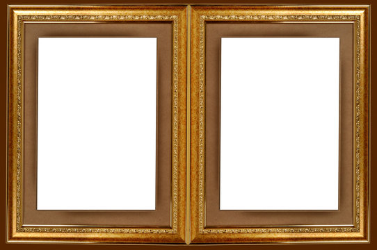 double gold picture frame