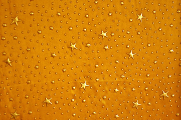 fabric gold stars background