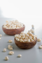 Crispy Lotus pops Seeds or Phool Makhana  served in a bowl