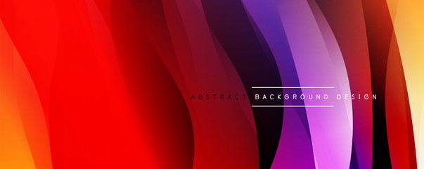 Dynamic trendy simple fluid color gradient abstract background with line effects. Vector Illustration For Wallpaper, Banner, Background, Card, Book Illustration, landing page