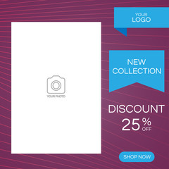 Fototapeta premium social media post design template