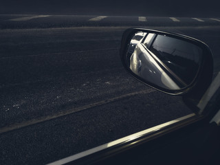 Obraz premium side view mirror of car