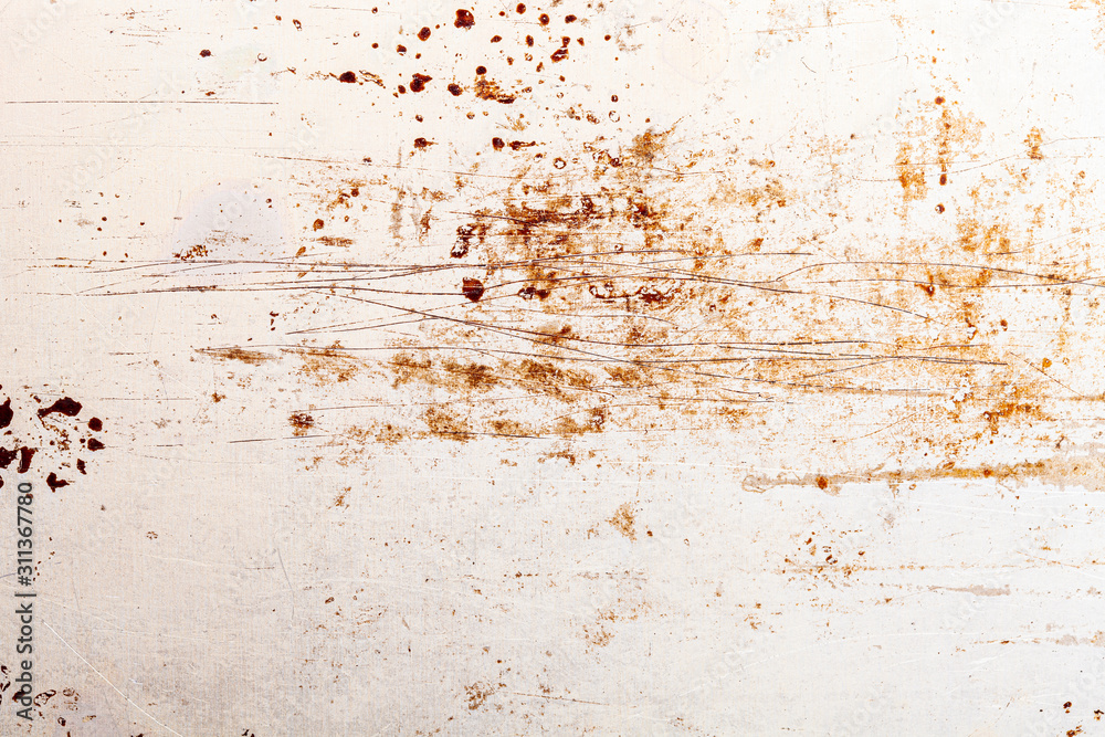 Poster iron wall with dirt and rust. background for design