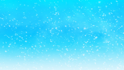 Christmas winter snowflake with blue sky background.