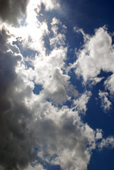 Fototapeta premium blue sky with clouds
