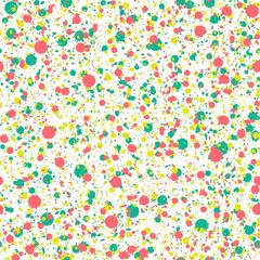 Paint Splatter simply colorfull Vectors neon seamless pattern