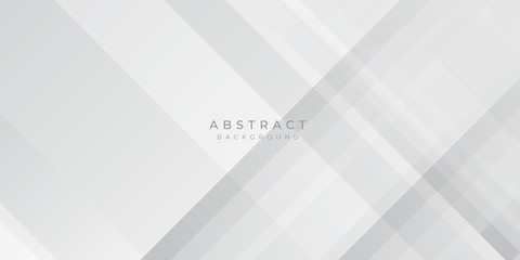 Fototapeta premium Modern Grey Silver White Line Abstract Background for Presentation Design Template. Suit for corporate, business, wedding, and beauty contest.