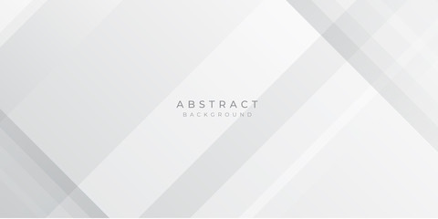 Fototapeta premium Nowoczesna szara srebrna biała linia streszczenie tło dla szablonu projektu prezentacji. Garnitur na konkurs korporacyjny, biznesowy, ślubny i piękności.