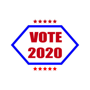 Vote day.  Presidential Election 2020 in United States. Patriotic american element for poster, card, banner and background. Vector illustration