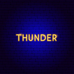 Thunder Neon Text
