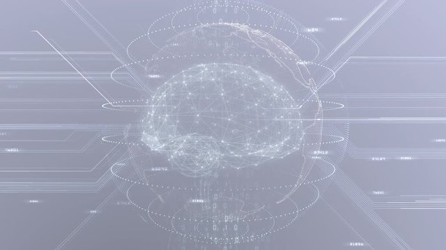 AI, Artificial intelligence digital brain big data deep learning computer technologies concepts Background.
