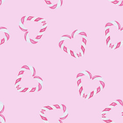 Valentine's day pattern with hearts