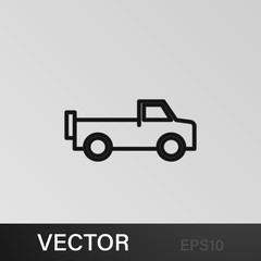 pickup icon. Element of safari for mobile concept and web apps illustration. Thin line icon for website design and development, app development on white background