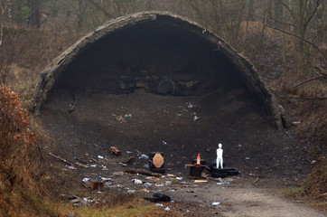 Unformal shooting range near Kiev.  Kiev Region, Ukraine
