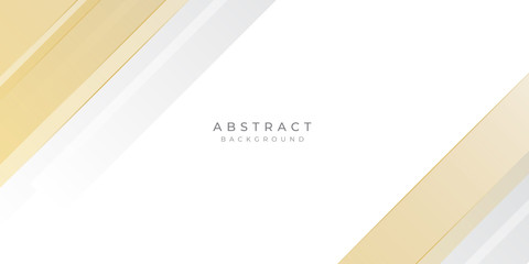 Modern Gold Yellow White Line Abstract Background for Presentation Design Template. Suit for corporate, business, wedding, and beauty contest.