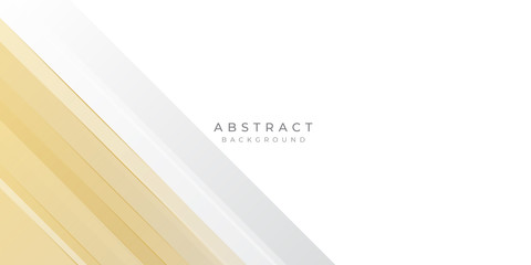 Fototapeta premium Modern Gold Yellow White Line Abstract Background for Presentation Design Template. Suit for corporate, business, wedding, and beauty contest.