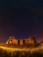 Castle in Siewierz at night