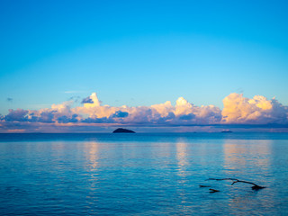 Fototapeta na wymiar view of an island in the sea