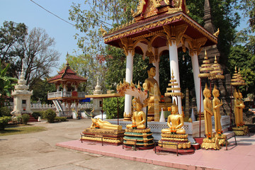 buddhist temple (Wat Sisakhet) in vientiane (laos)