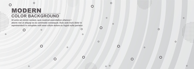 Abstract white and gray color background with circle background.