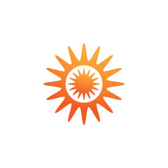 sun logo vector design template. sun icon element collection.
