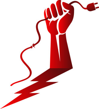Power Cable Hand Risk Logo