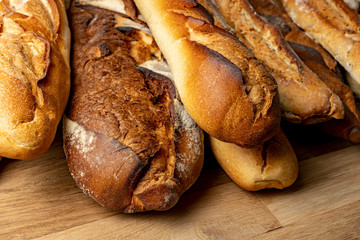 French baguettes. Fresh crisp bread.