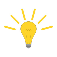 vector illustration of light bulb