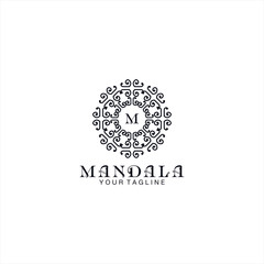Fototapeta premium Mandala Logo Design Vector Illustration Template Idea