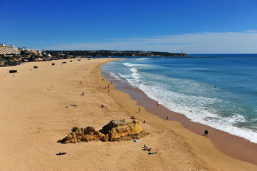 Beautiful view of public beach of Portimao