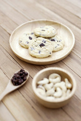 Cookies Butter Choc Chip with Ingredients Cashew Nut and Chocolate Chip    